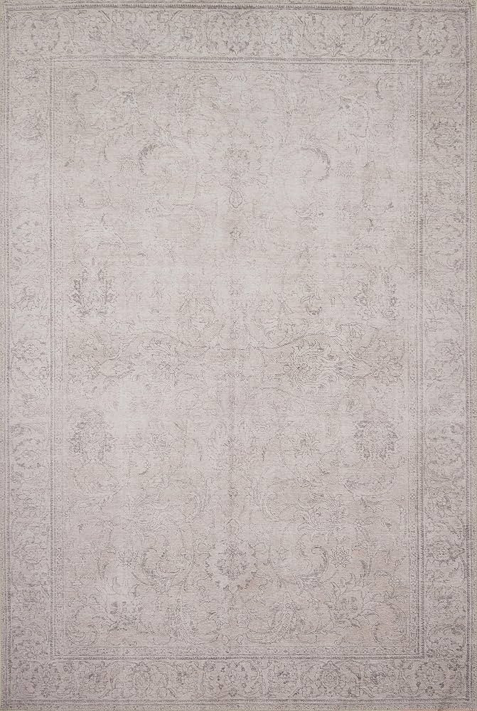 Loloi II Loren Collection LQ-12 Sand, Traditional 7'-6" x 9'-6" Area Rug | Amazon (US)