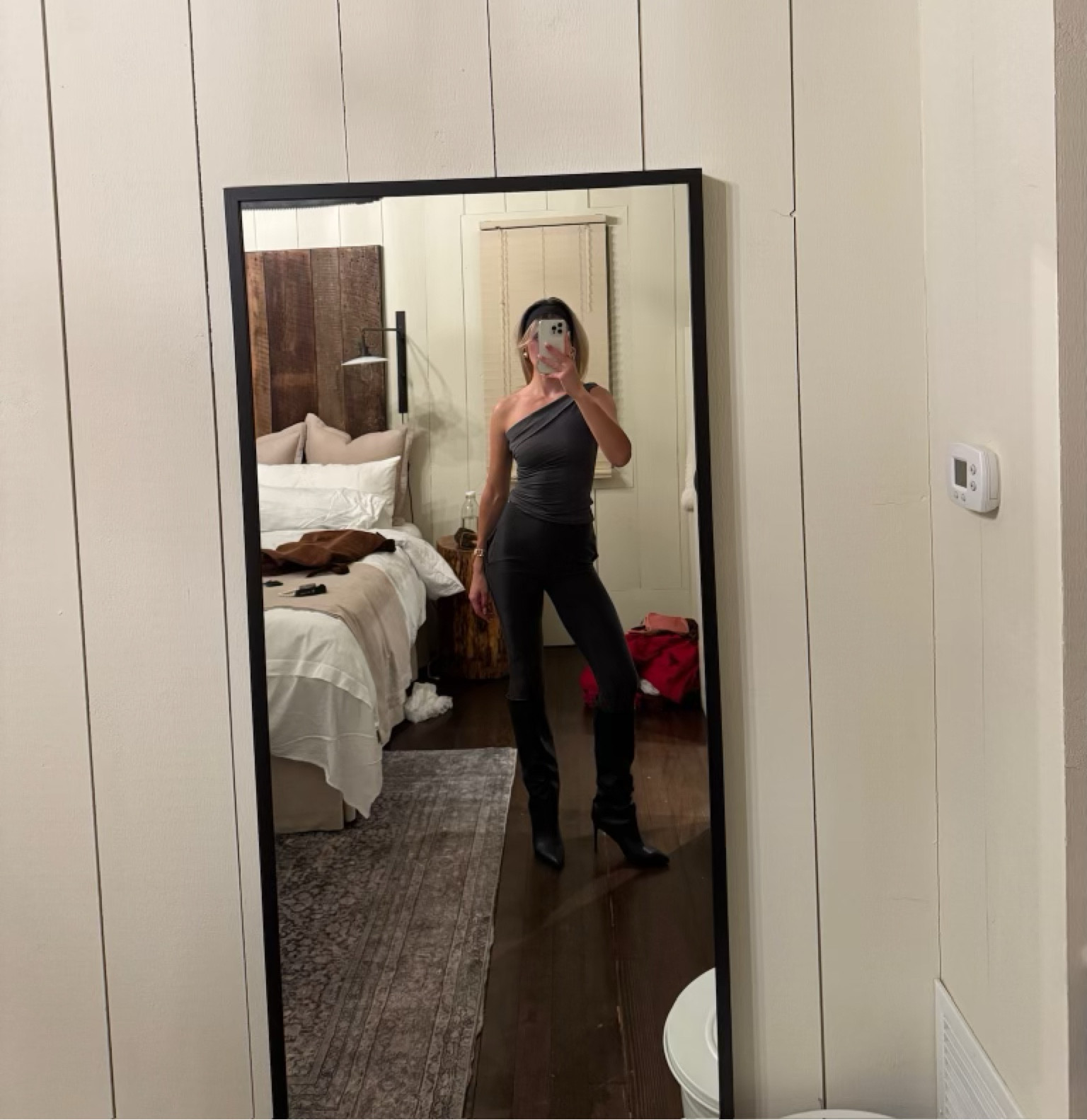 Obsessed with this outfit! 🖤 

chic style, aritzia top, trendy fashion, nine west boots, leggings, going out outfit, cute outfit inspo 

#LTKStyleTip