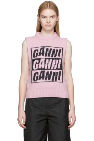Pink Logo Vest | SSENSE