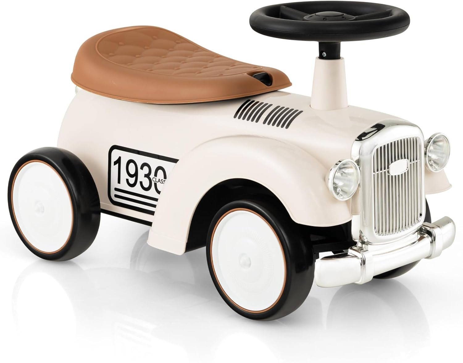 HONEY JOY Ride On Push Car, Outdoor Toddler Riding Toys w/Steering Wheel, Horn & Storage, Foot-to... | Amazon (US)