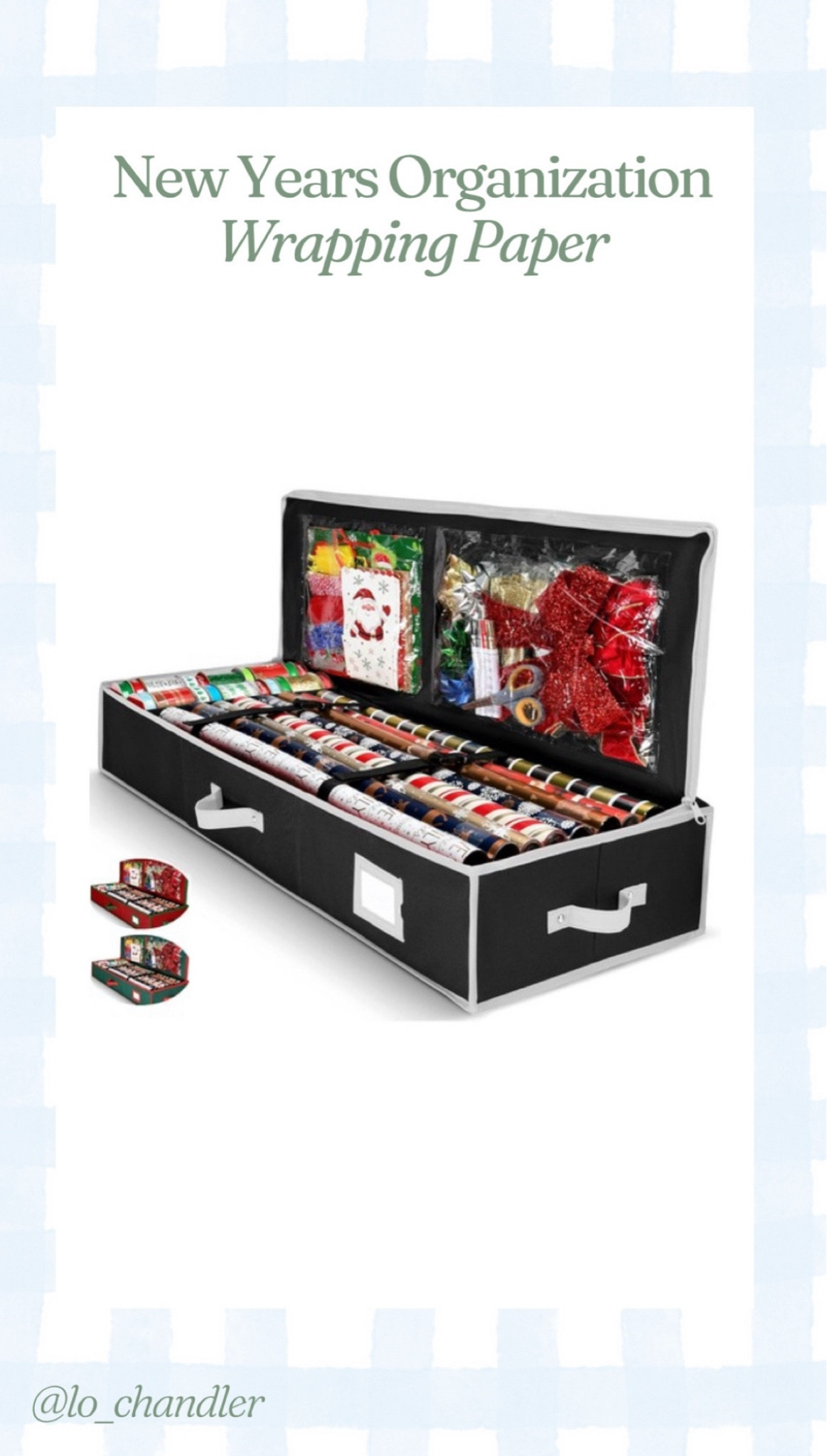 I have this wrapping paper organizer and I love it!! It holds so much and has different compartments for bows, ribbons, etc! It currently on sale for under $30


New years organization 
Wrapping paper organizer
Home organization 

#LTKSaleAlert #LTKHoliday #LTKHome