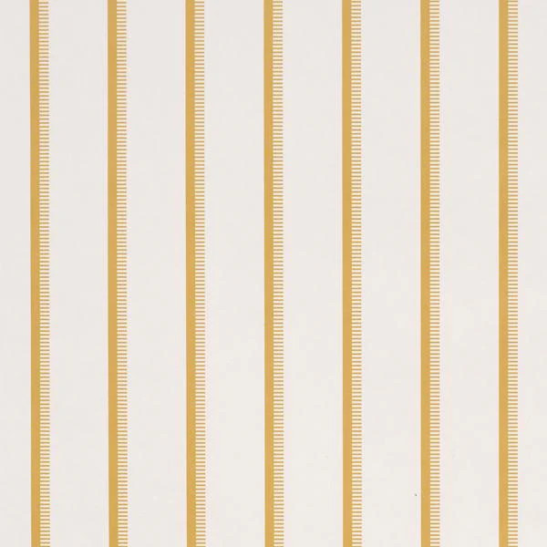 Schumacher Tyla Stripe Butternut Wallpaper | DecoratorsBest