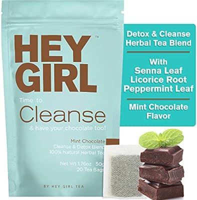 Detox Tea - Mint Chocolate Flavored Cleanse for Women with a Sweet Tooth - Teatox Reduces Bloatin... | Amazon (US)