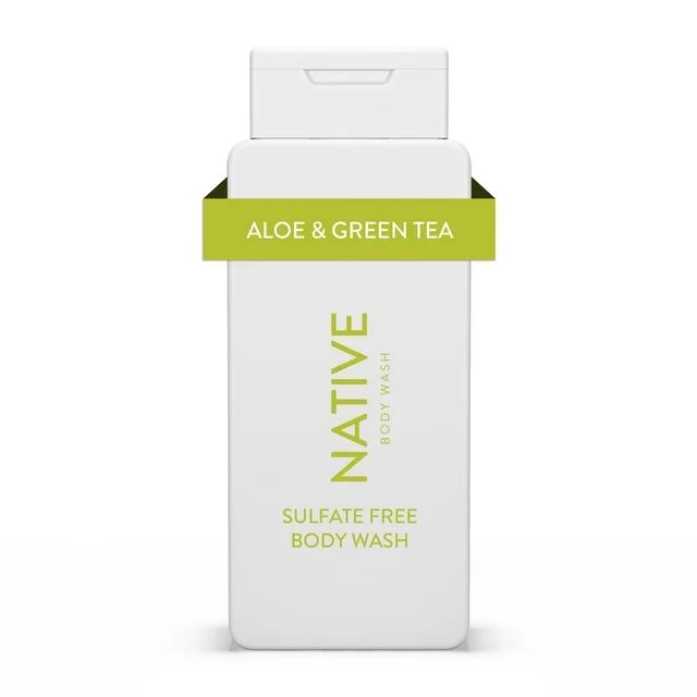 Native Natural Body Wash, Aloe & Green Tea, Sulfate Free, Paraben Free, 18 oz. | Walmart (US)