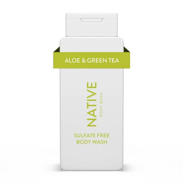Native Natural Body Wash, Aloe & Green Tea, Sulfate Free, Paraben Free, 18 oz. | Walmart (US)
