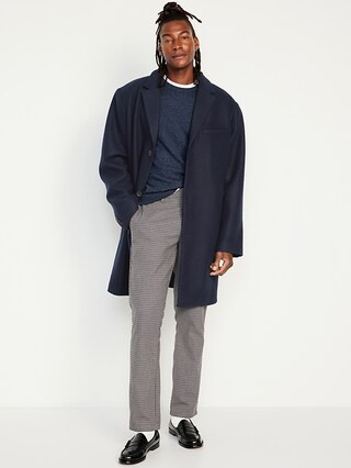 Soft-Brushed Topcoat for Men | Old Navy (US)