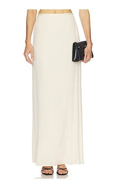 SRG Margo Silk Skirt in Cream from Revolve.com | Revolve Clothing (Global)