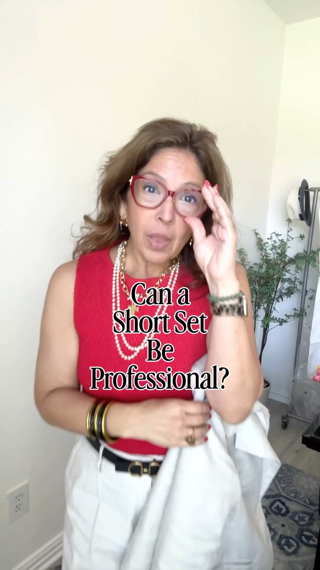 Can a short suit be professional? Absolutely. 👔 it depends on the situation and office environment. 

Shorts don't have to be casual. When I'm working with clients, I always encourage them to think outside the box using what they already have.

These shorts? Vintage.
This jacket? A completely separate new purchase.
But together? A coordinated set that means business.

Here's the secret: It's not the shorts. It's how you style them.

✨ Match your tones — both pieces are linen in the same color family
✨ Elevate with intentional accessories — I added a classic belt and matching sandals
✨ A structured bag completes the look

You could also swap in a polished heel, a loafer, or even a nice dress sneaker depending on the vibe.

Stop thinking of shorts as "casual only."
Start thinking of them as a canvas of possibilities.

The right pairing elevates everything — and your summer wardrobe just got a whole lot more versatile.

Save this for your next styling moment 📌

Want more ways to elevate what's already in your closet? Grab The Style Advantage — link in bio 🔗

#SummerStyle #ShortSuit #ElevatedCasual #WardrobeStylist #StyleTips

#LTKootd #LTKgrwm #LTKOver40