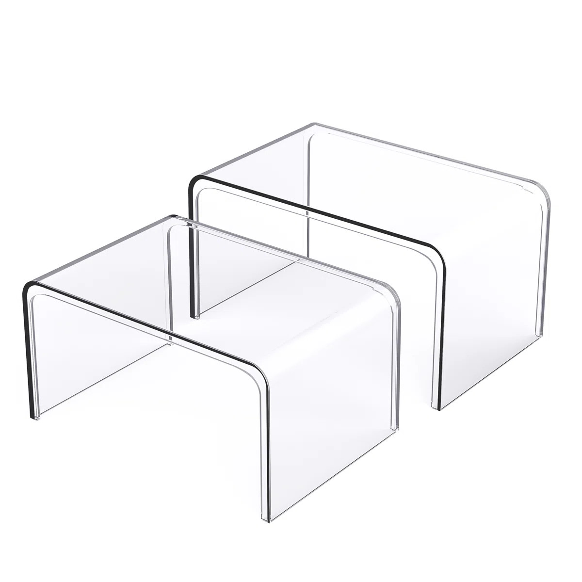 Clear Cabinet Organizer, Shelf Organizer Set of 2 for Kitchen Organizers and Storage, Display Pan... | Wayfair North America