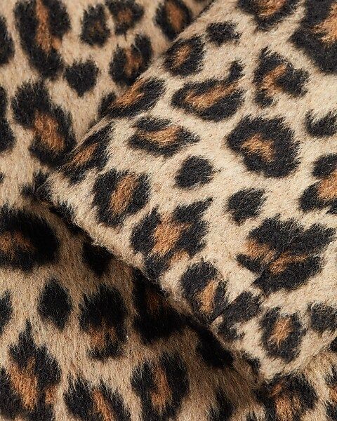 Long Faux Leopard Fur Coat | Express