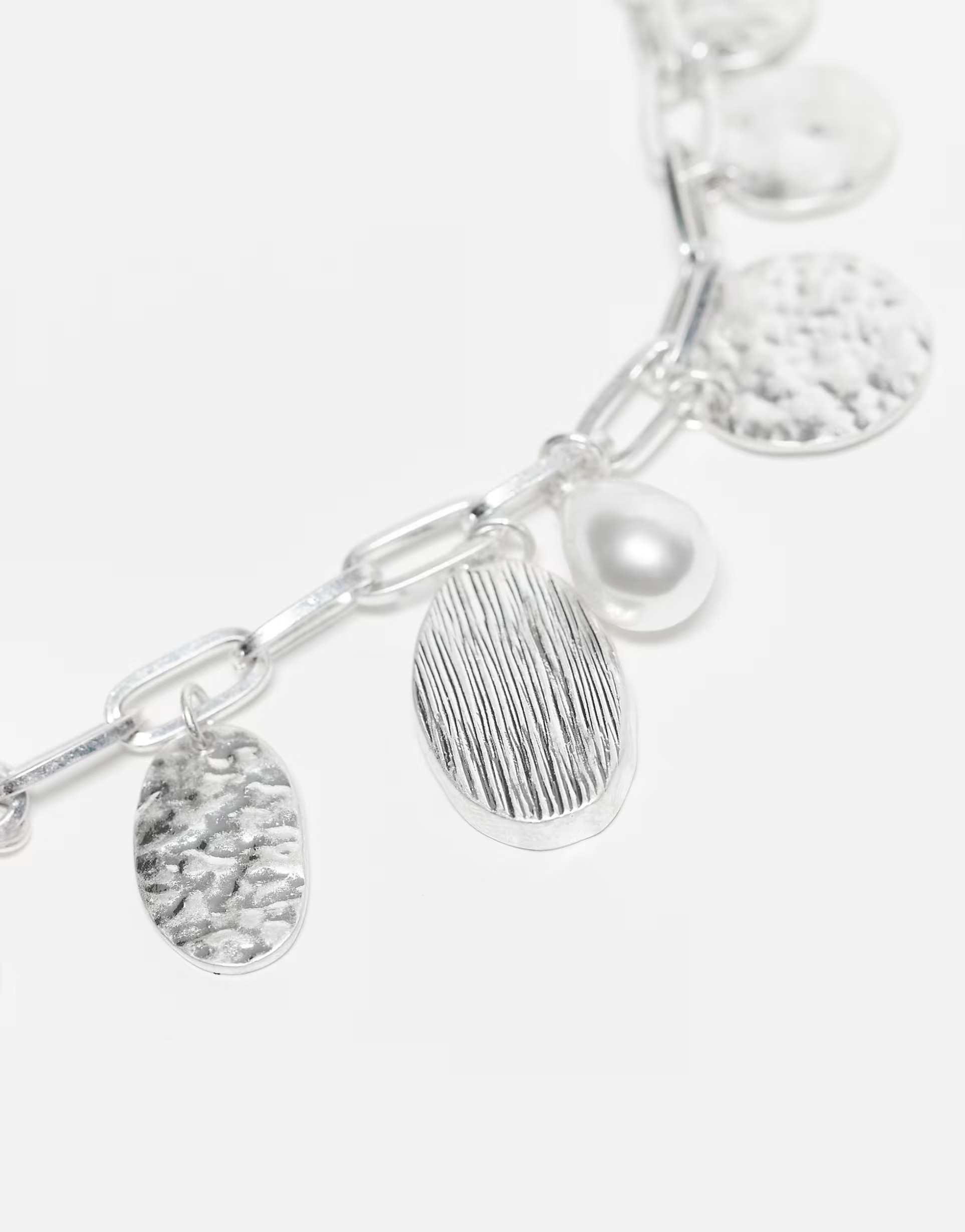 Reclaimed Vintage unisex ultimate charm necklace in faux pearl and shell | ASOS | ASOS (Global)