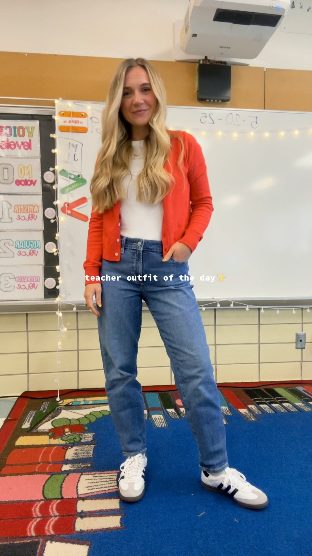 spring teacher ootd day // shop this look below 🫶🏼

teacher style, style inspo, spring style, work wear, ootd, old navy, adidas, cardigan 

#LTKSeasonal #LTKShoeCrush #LTKWorkwear