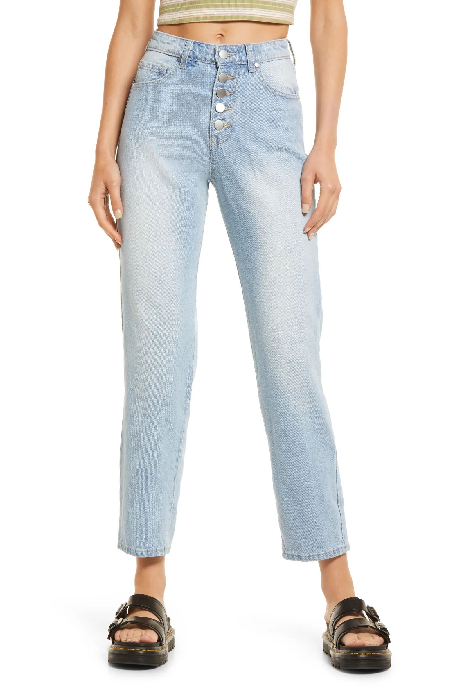 BP. High Waist Button Fly Mom Jeans | Nordstrom | Nordstrom
