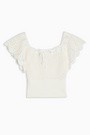 Ivory Stitch Knitted Top | Topshop US