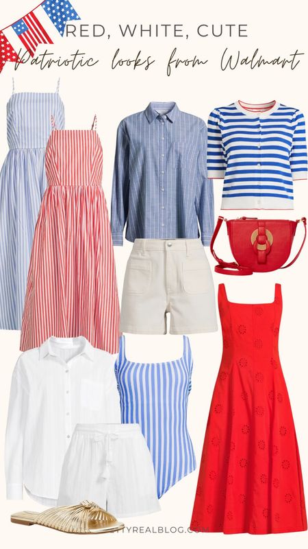 Wedding guest dress, red, white, and blue outfits, Memorial Day outfit, 4th of July outfit, summer dress, red dress comes as a white dress too! #walmartpartner @walmartfashion #walmartfashion

#LTKHome #LTKFindsUnder50 #LTKOver40