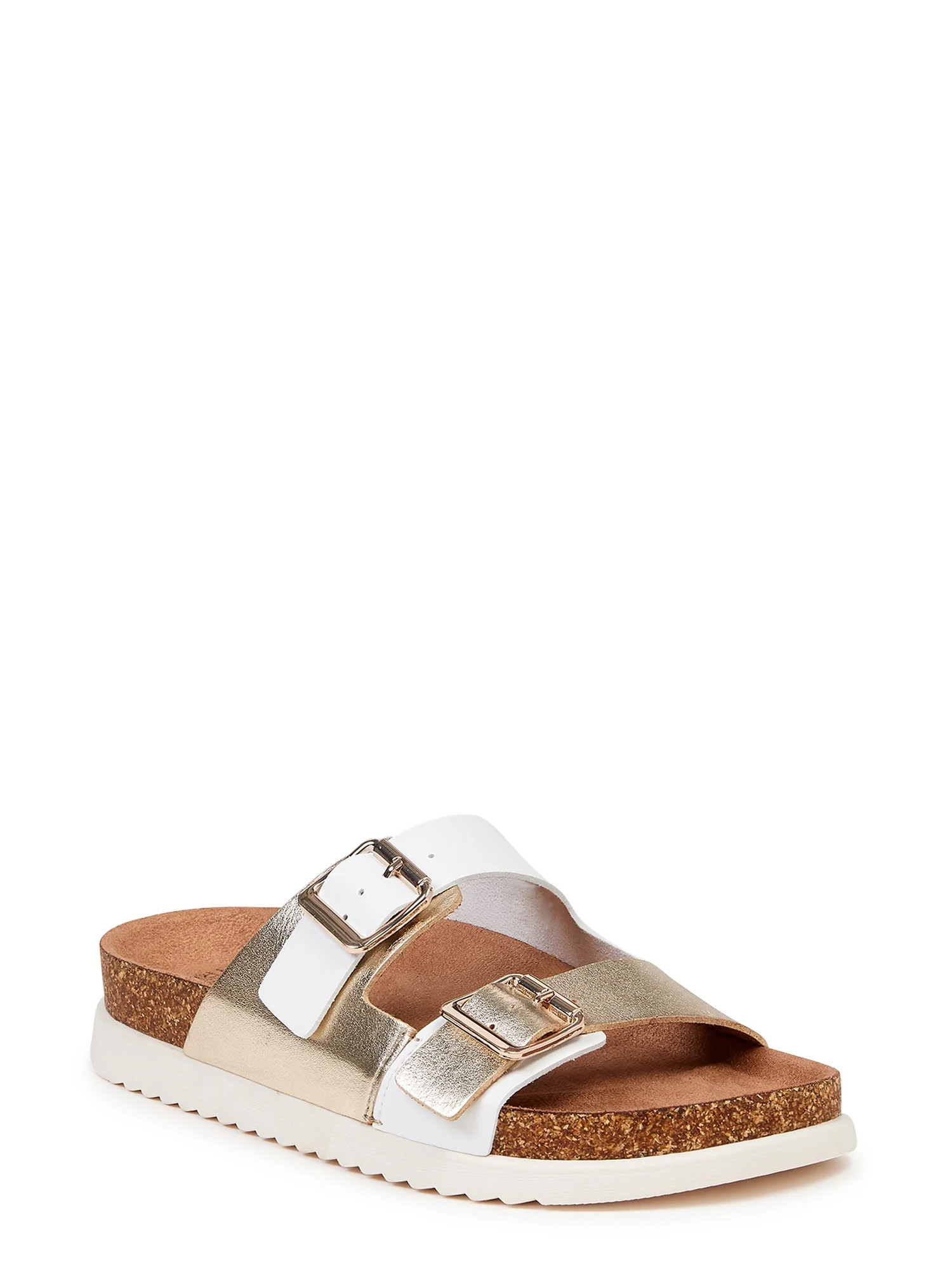 Time and Tru Women's Platform Footbed Sandals | Walmart (US)