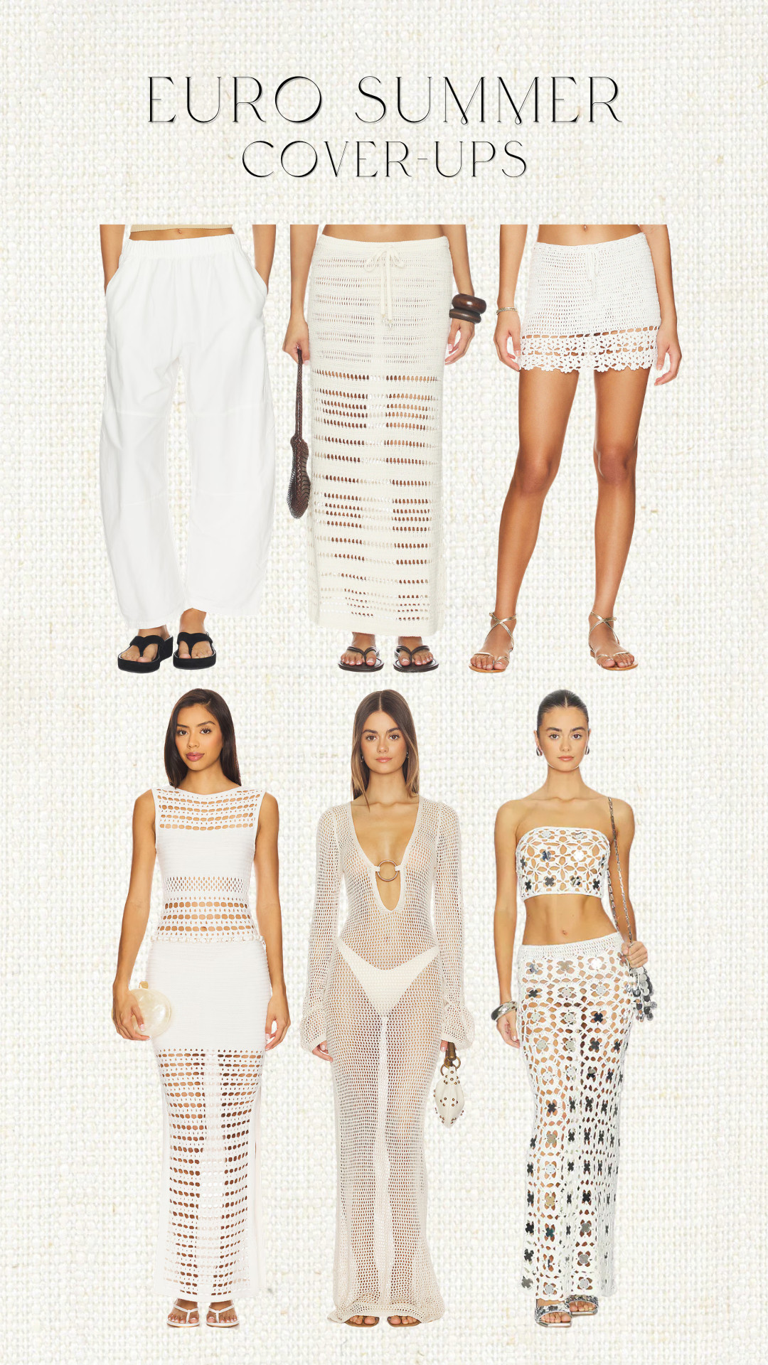 White cover-ups 

 