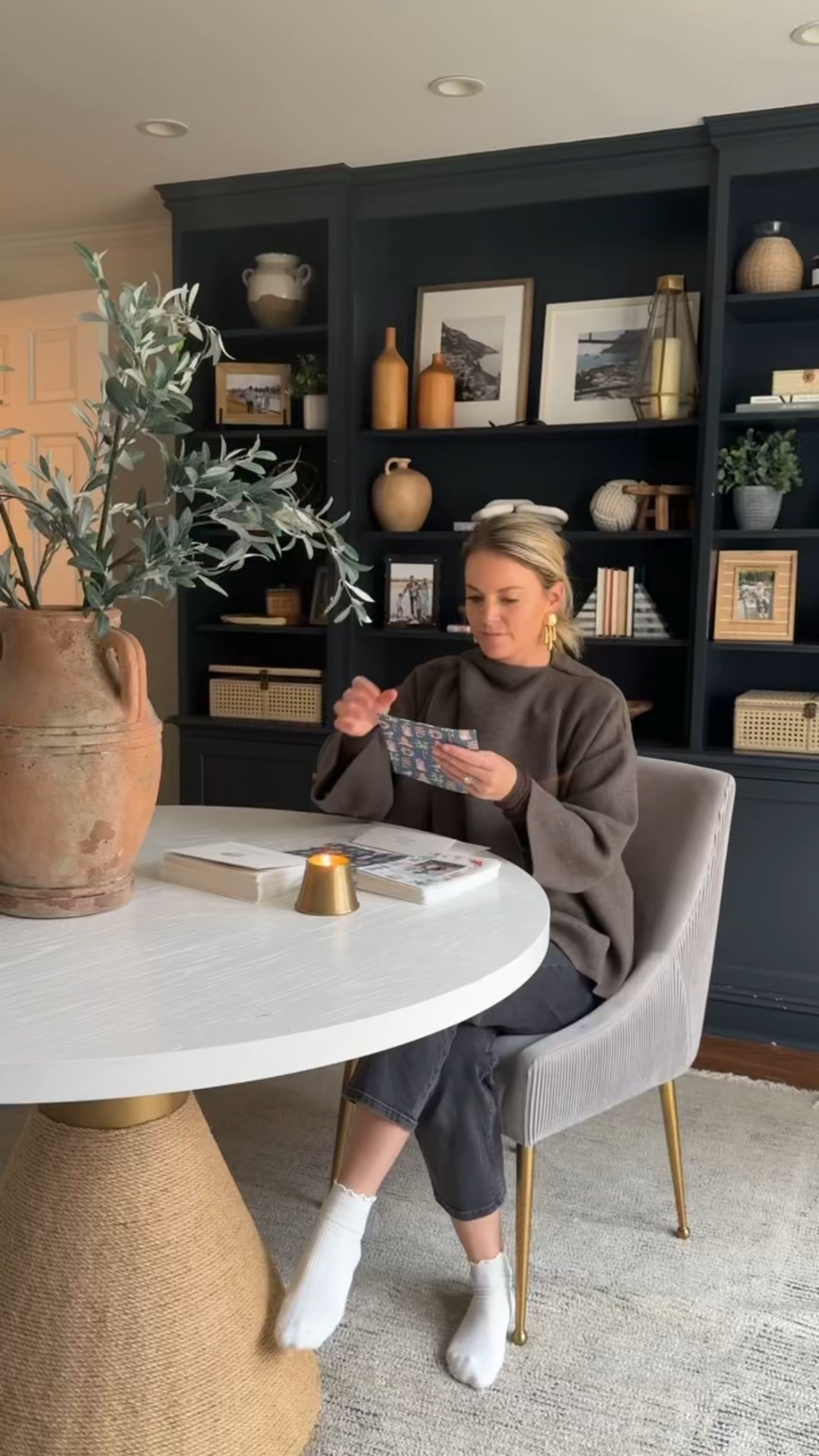 20% off minted holiday cards with code KENDALLHOLIDAY 
-small sweater 
-26R jeans, tts 

home office decor

#LTKHoliday #LTKHome