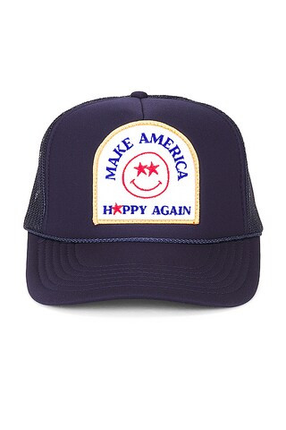 Friday Feelin Make America Happy Again Hat in Navy from Revolve.com | Revolve Clothing (Global)