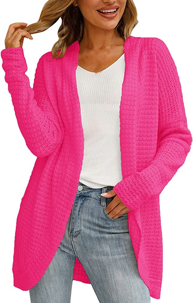 Womens down Coat plus Size Women Winter Casual Long Sleeve Ladies Coats Solid Long Duster Cardiga... | Amazon (US)