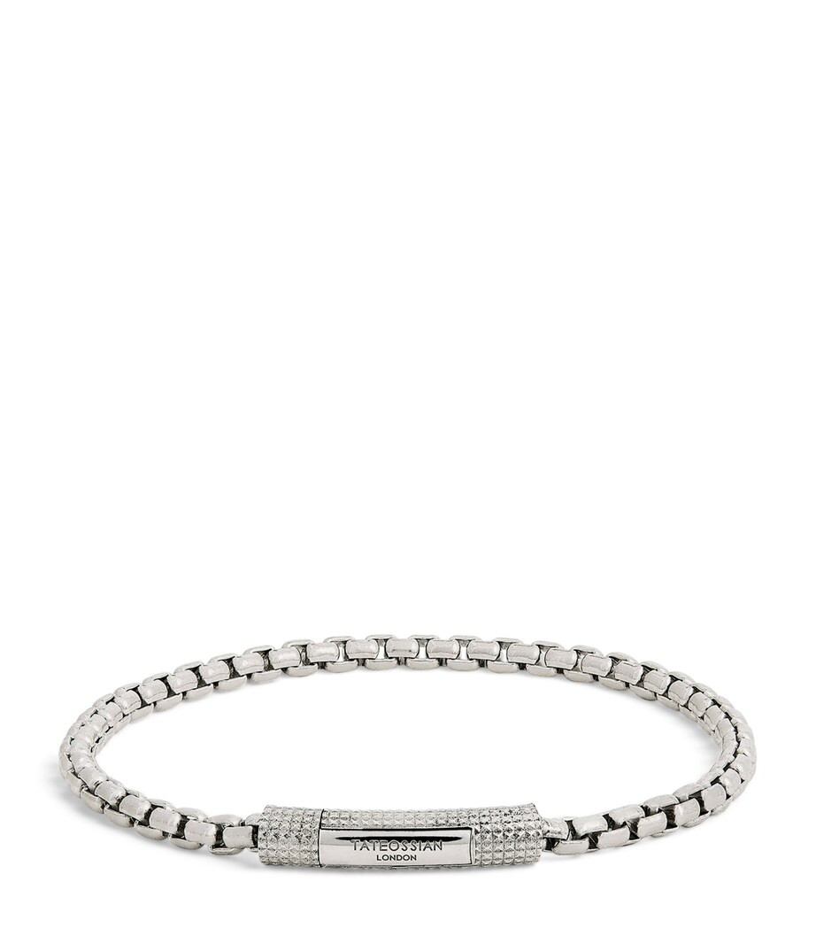 Rhodium-Plated Silver Giza Click Box Bracelet | Harrods