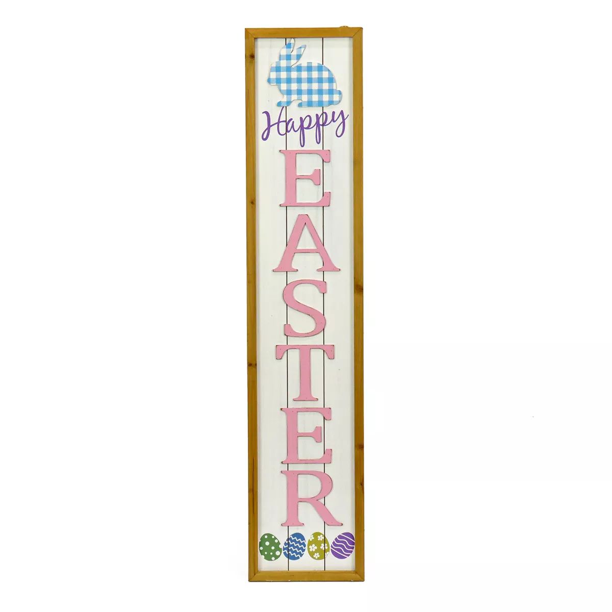 National Tree Company 43" Pink Easter Sign Porch Decoration, Easter Collection | Target