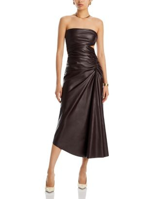 Andie Strapless Faux Leather Dress | Bloomingdale's (US)