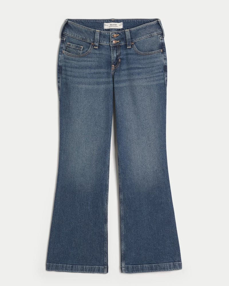 Women's Low-Rise Dark Wash Relaxed Boot Jeans from Hollister | Hollister (US)