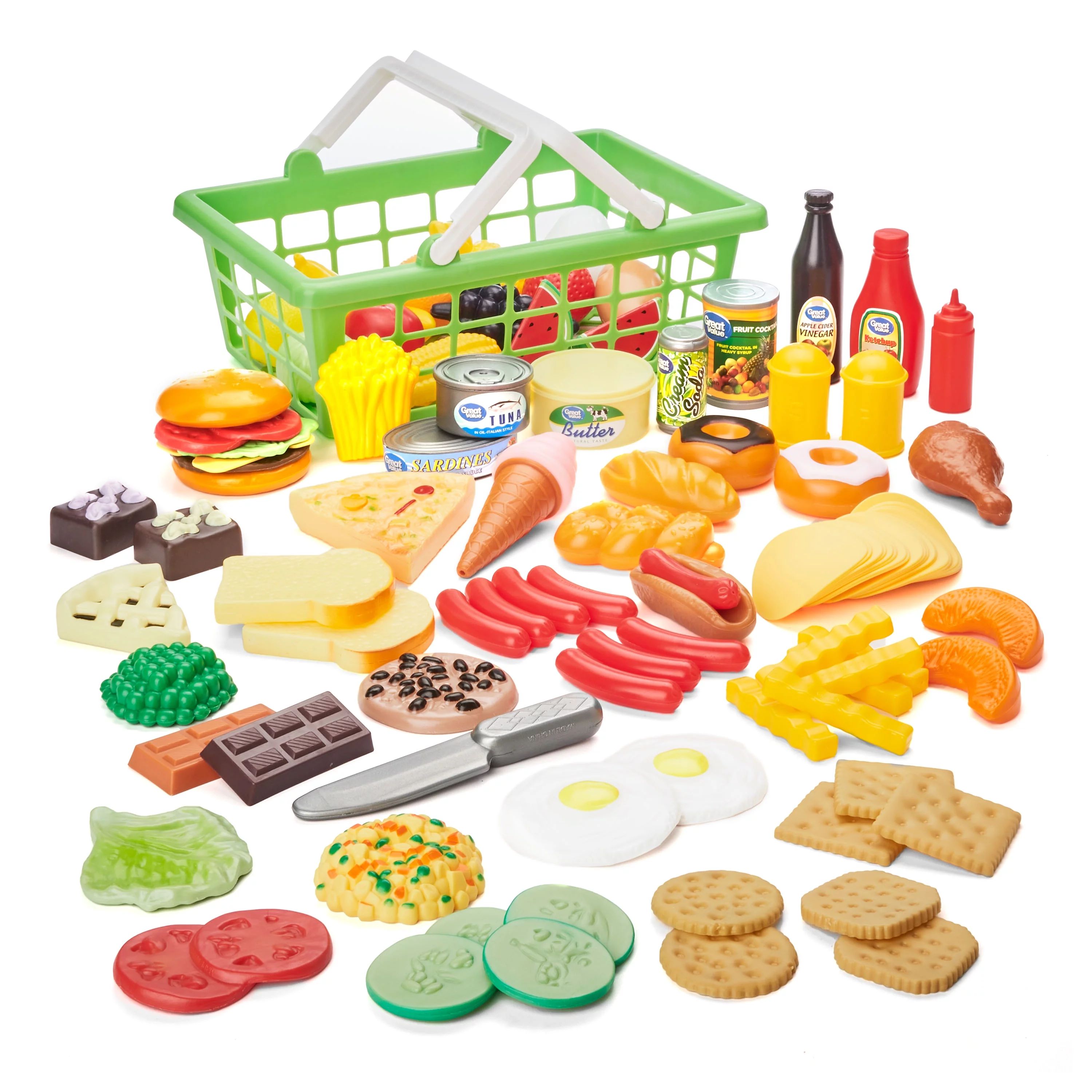Kid Connection Play Food Basket, 100 Pieces | Walmart (US)