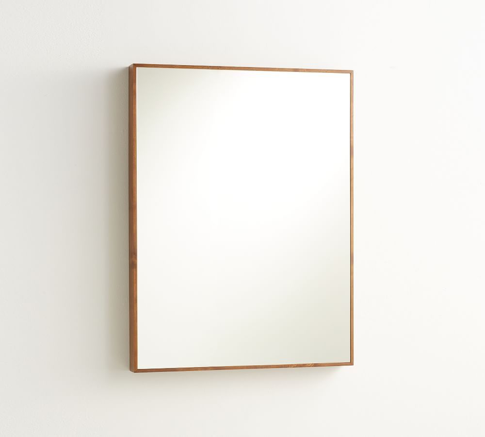 Fenwick Rectangular Wall Mirror, Walnut, 32x42 | Pottery Barn (US)