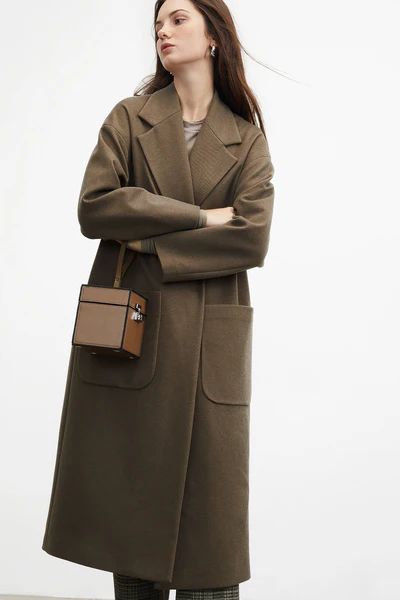 Lana Brown Oversized Coat | J.ING