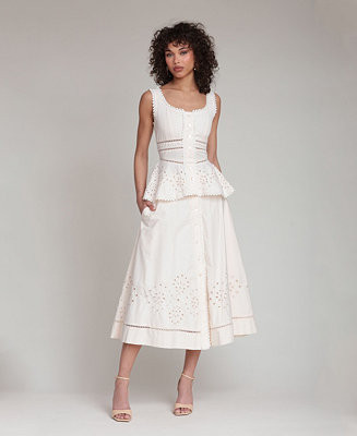 Women's Scoop Neck Peplum Top | Macy's