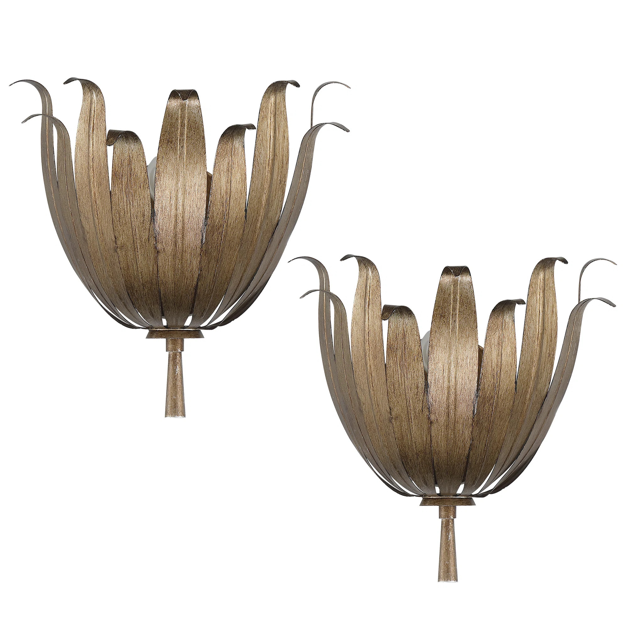 Trae Steel Dimmable Steel Wall Sconce (Set of 2) | Wayfair North America