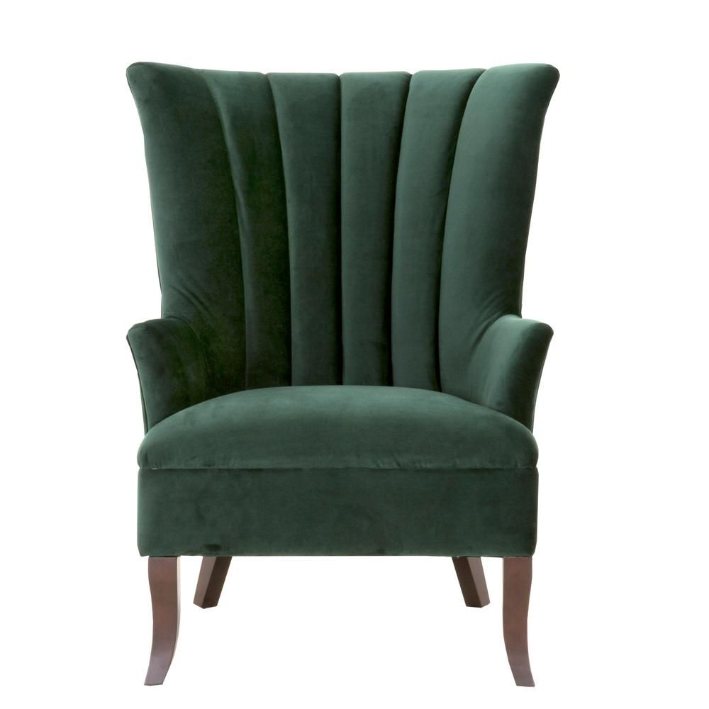 Home Decorators Collection Carlotta Emerald Velvet Club Chair-9965000190 - The Home Depot | The Home Depot