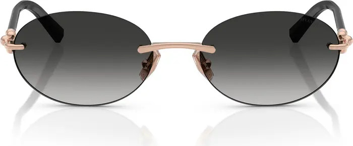 Tiffany & Co. 56mm Gradient Oval Sunglasses | Nordstrom | Nordstrom