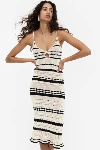 Vestido efecto crochet | H&M (FR, IT, ES, PT, BE)