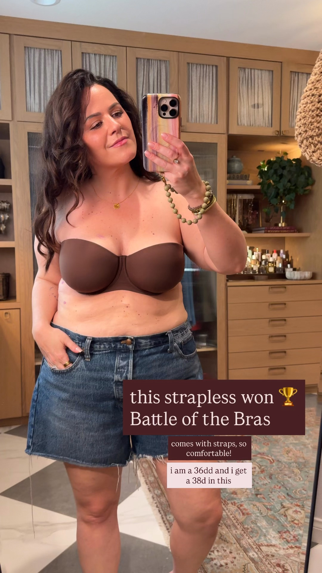 the best strapless bra! i am a 36dd and i get a 38d in this strapless bra that comes with straps you can add on

#LTKOver40 #LTKgrwm #LTKMidsize