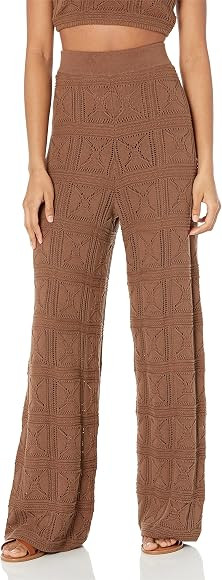 The Drop Women's Diza Pull On Flare Leg Crochet Pant | Amazon (UK)