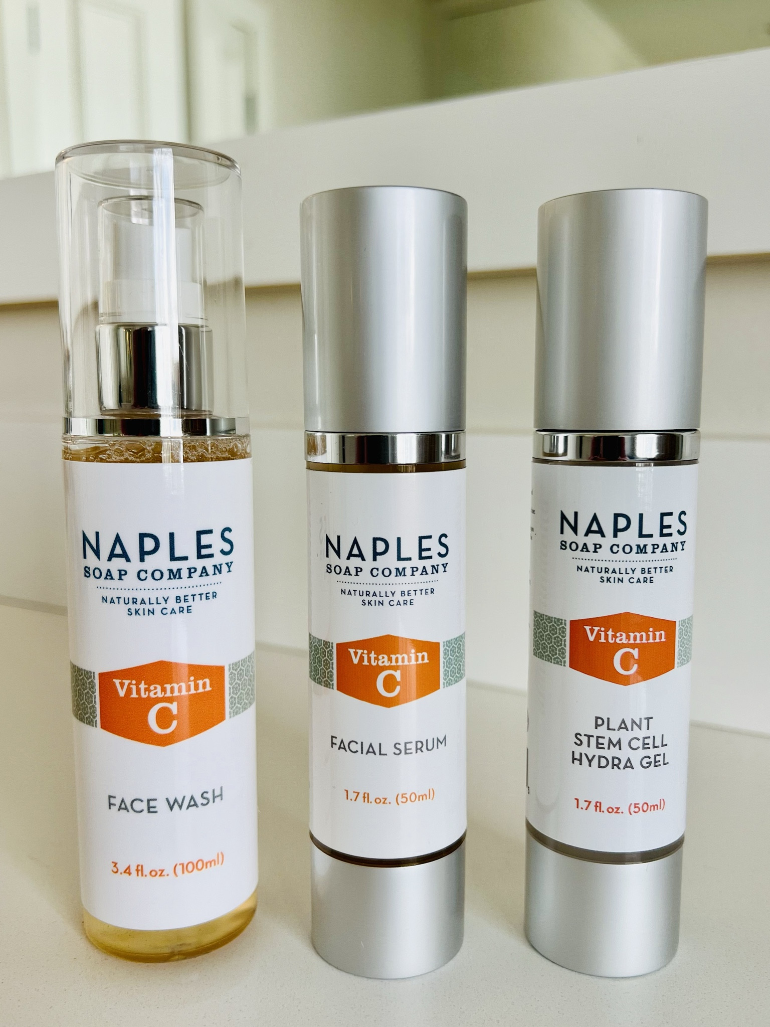 Naples Soap Company facial wash, facial serum and plant stem cell hydra gel are the trifecta of skin care🍊!  In 3 easy steps, my face feels rejuvenated and fresh in the morning and evening. The products are made with natural and organic ingredients so I feel good about what I’m putting on my skin. #ad

Vitamin C helps even skin tone, reduce the appearance of fine lines, brighten complexions, and increase collagen. Who doesn’t love that?  This 3 piece kit from @naplessoap is exactly what every face needs 🍊🍊🍊

#liketkit #skincare #vitaminc #naplessoap #natural

#LTKbeauty #LTKtravel