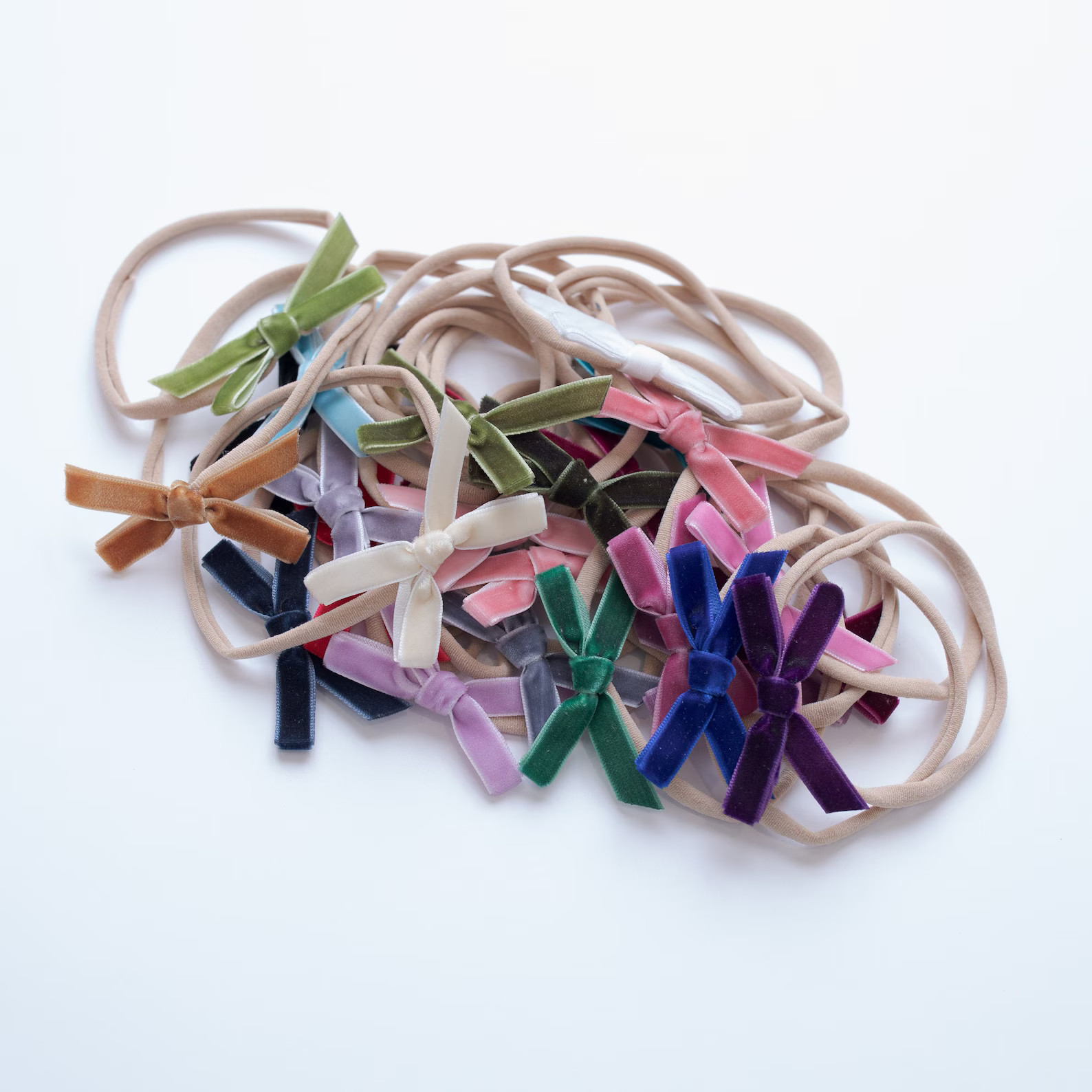 Read the full title
    PICK 3 Newborn Baby headbands, Mini Velvet Bows, Petite Velvet Baby Bows ... | Etsy (US)