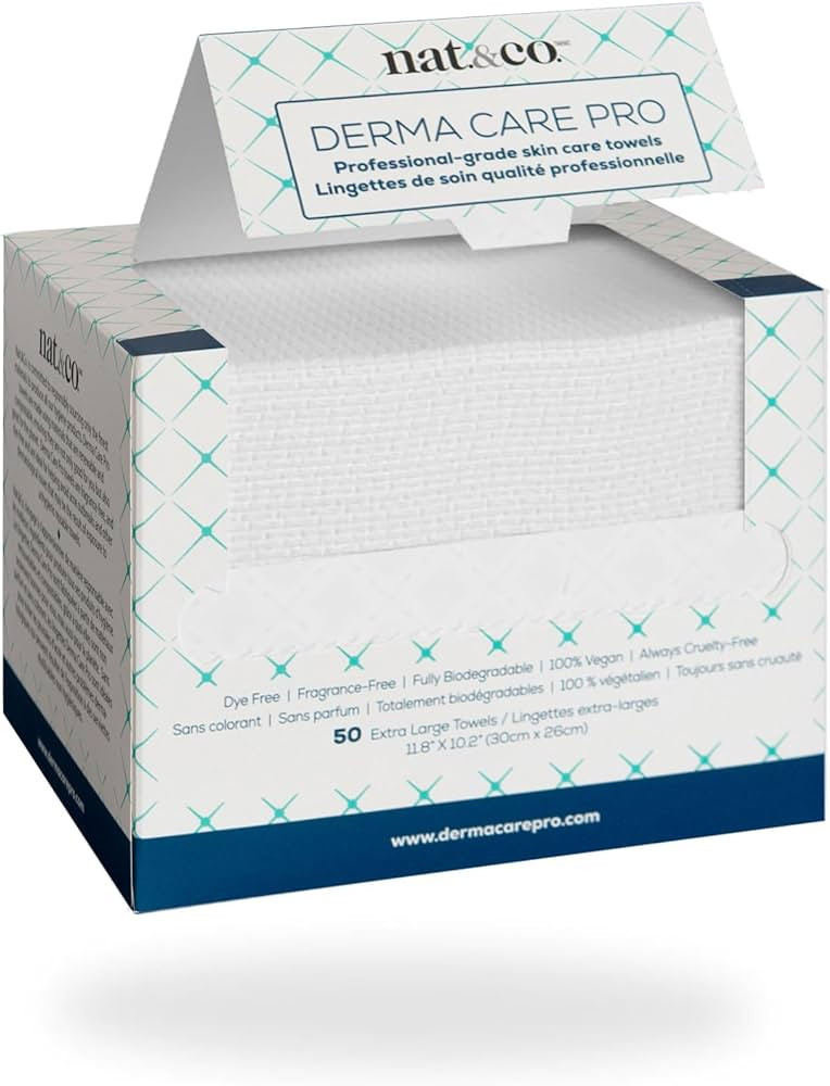 Nat.&Co. Derma Care Pro 100% USDA Biobased Material - Professional Grade Extra Large Face Towels ... | Amazon (CA)