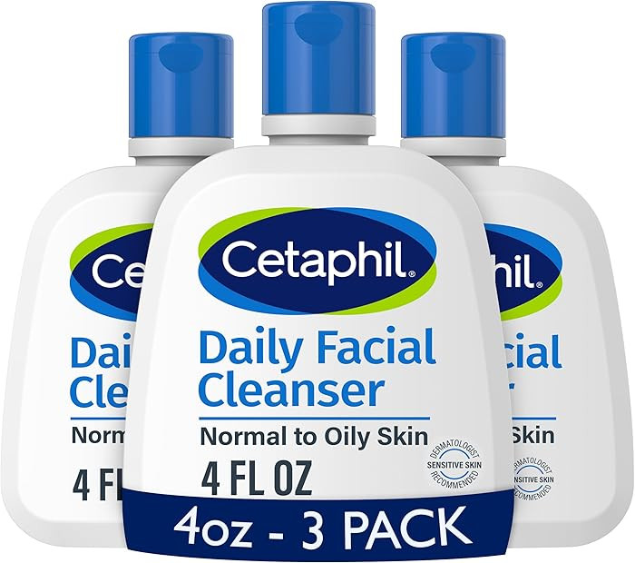 Cetaphil Face Wash, Daily Facial Cleanser for Sensitive, Combination to Oily Skin, 4 Oz 3 Pack, G... | Amazon (US)