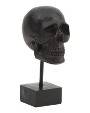 11in Resin Skull On Stand | Halloween | Marshalls | Marshalls