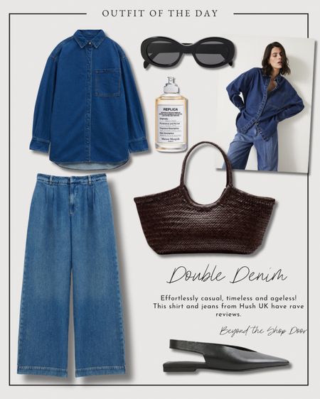 Double Denim - Outfit of the Day

Effortlessly casual, timeless and ageless!
These denim shirt and wide leg jeans from Hush UK have rave reviews.

#LTKOver40 #LTKShoeCrush #LTKStyleTip