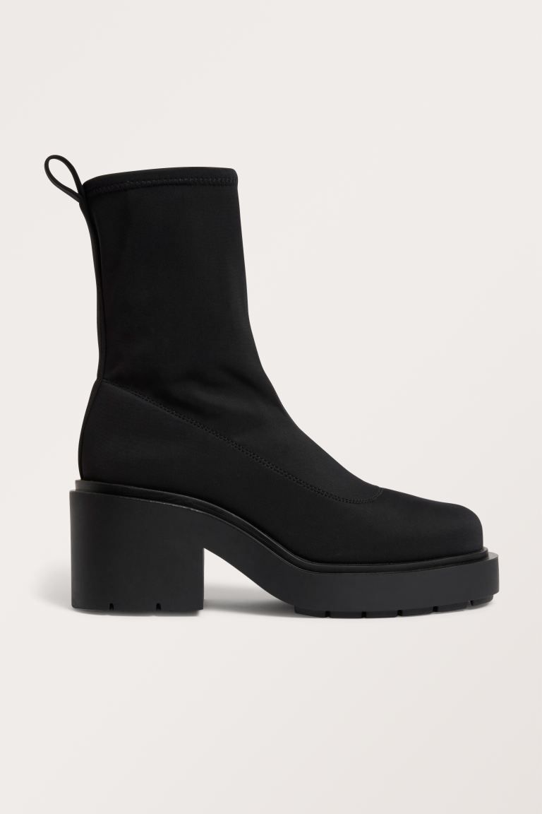 Chunky heel sock boots | H&M (UK, MY, IN, SG, PH, TW, HK)