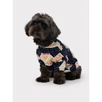 Christmas Gingerbread Print Dog Pyjamas - Navy | Very (UK)