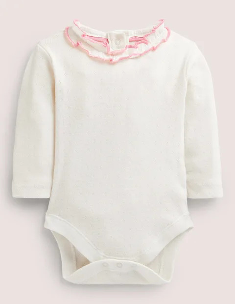 Pointelle Collared Body - Ivory | Boden (US)