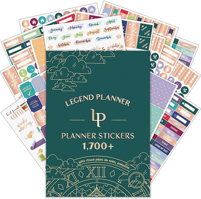 Legend Value Sticker Pack – 1,700+ Small Stickers for Planner, Journal & Calendar – Aesthetic... | Amazon (US)