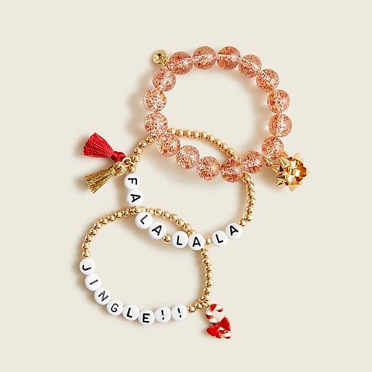 Girls' winter holiday bracelet pack | J.Crew US