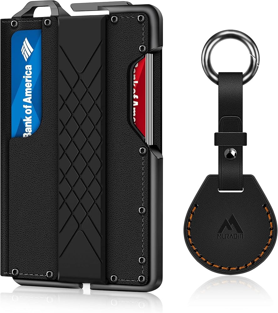 Tactical Minimalist Wallet for Men, Slim RFID-Blocking Metal Card Holder, Front Pocket Men’s Le... | Amazon (US)